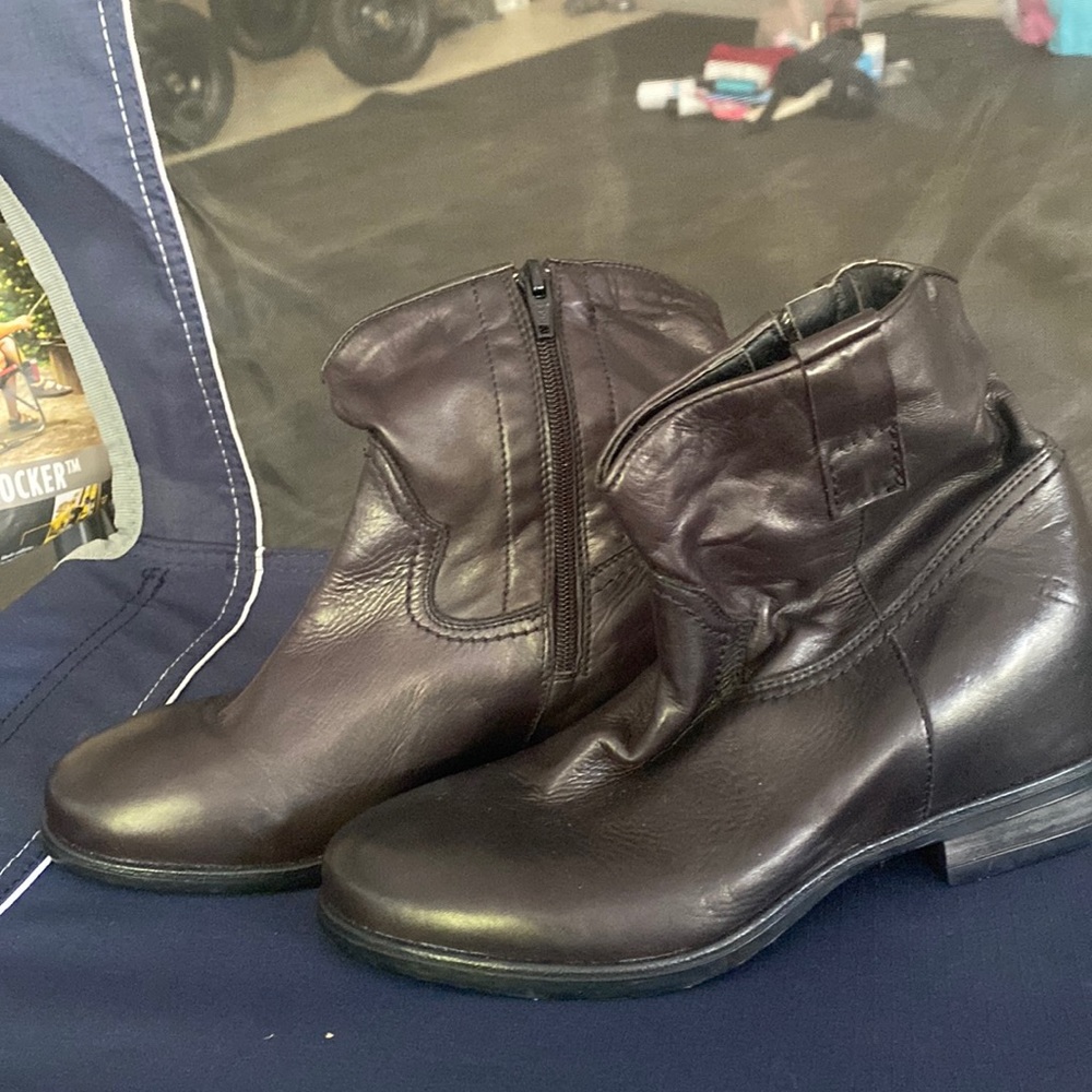 Sheridan MIa western boots low black leather size 37 NWOT